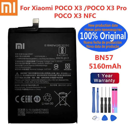 Original Battery For Xiaomi Poco F3 ,11i ,11T Pro ,12T Pro ,Redmi Note 10 10S ,Redmi K40 Pro K50 Ultra ,POCO X3 Pro X4 GT M5s