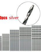 100/50Pcs HSS Titanium Coated Drill Bit Set
