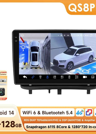 Hizpo Car Radio Multimedia Player For Opel Corsa D 2007-2012 Hatchback Van Wireless CarPlay Android 14 Auto Intelligent System
