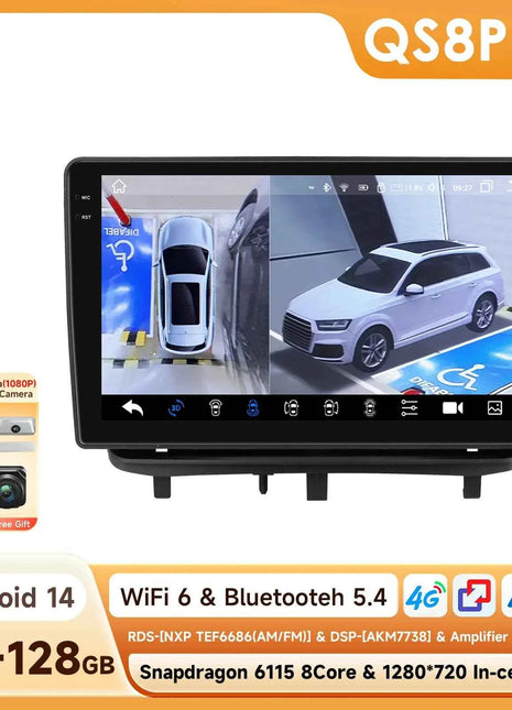 Hizpo Car Radio Multimedia Player For Opel Corsa D 2007-2012 Hatchback Van Wireless CarPlay Android 14 Auto Intelligent System