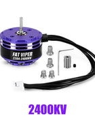 INJORA Brushless Fat Viper 2204 Outrunner Motor & Transmission for 1/18 RC Crawler TRX4M