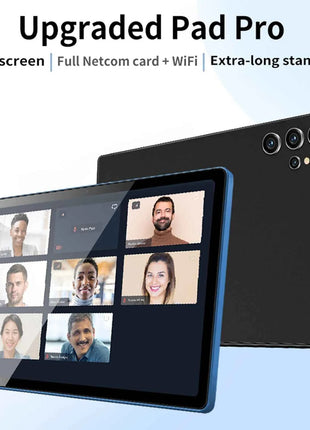 Nuovo Tablet Pro 2026 Aggiornato, 10.1 Pollici, Octa Core, 4GB+64GB ROM, Google Play, Dual SIM, Wi-Fi, Chiamate Telefoniche, 6000mAh