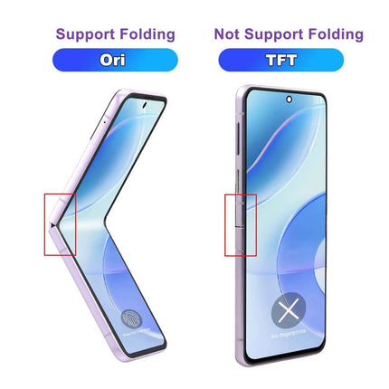 Per Samsung Z Flip 3 F926/F9260 Display LCD di qualità TFT Touch Screen con telaio Digitizer Assembly compatibile con Z Flip3