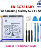Original Quality Battery For Samsung S21 Ultra S21 Plus S20 FE A51 A70 A41 Note 20 Ultra A02S Phone Bateria Replacement