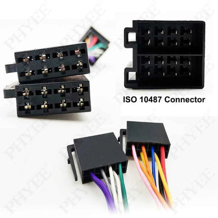 Adattatore per cablaggio connettore ISO a 16 pin Cavo di cablaggio prolunga Plug Play per unità principale radio audio per auto aftermarket