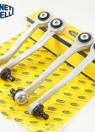 Set 4 Pezzi 8K0407505A 8K0407505M 8K0407509A Braccio di Controllo Superiore Sospensione Anteriore di Alta Qualità per Audi A4 RS4 A5 RS5 A6 A7 Q5