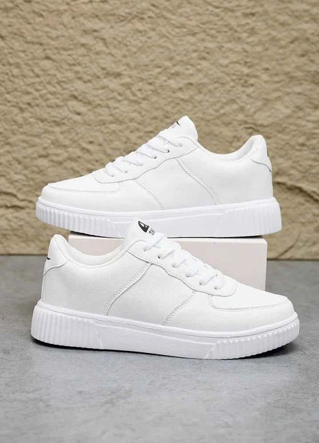 Scarpe da ginnastica bianche da uomo in pelle moda Comfort traspirante Scarpe casual classiche Uomo Donna Scarpe da passeggio per esterni Taglia calzature per coppia