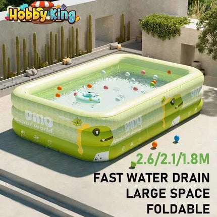 Piscina gonfiabile per bambini PVC Casa all'aperto Grande piscina familiare Piscine per bambini in plastica addensata Giochi d'acqua da giardino