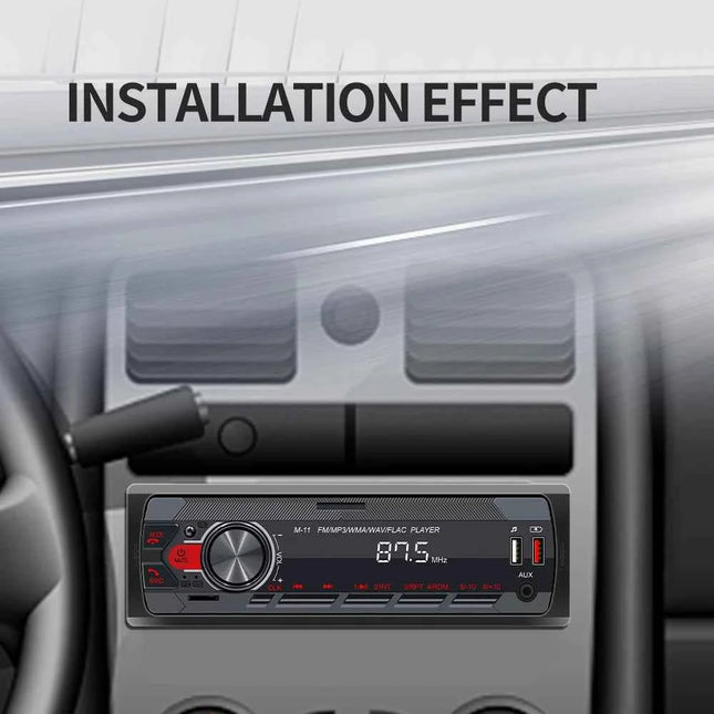 Hikity Universal 1DIN Car MP3 Player Bluetooth High Quality FM USB TF Car Radio Voice Assistant APP Mobile Phone Remote Control