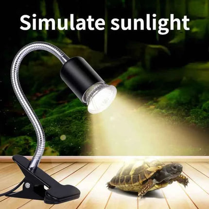 75W Halogen Bulb for Reptile Heat Lamp Adjustable Gooseneck Aquarium Tank Heating Lamps for Tortoise Lizard Snake Terrarium