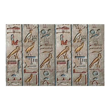 3D Texture Aquarium Background Sticker Egyptian Hieroglyphs Fish Tank Backdrop Rock Cave Decor for Aquarium Decoration