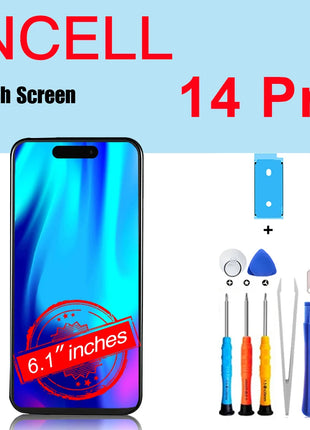 PINZHENG Schermo di alta qualità INCELL LCD OLED per iPhone 14 Pro 15 Plus 13 Pro Max Display per sostituzione iPhone con strumenti