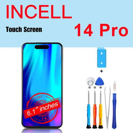 PINZHENG Schermo di alta qualità INCELL LCD OLED per iPhone 14 Pro 15 Plus 13 Pro Max Display per sostituzione iPhone con strumenti