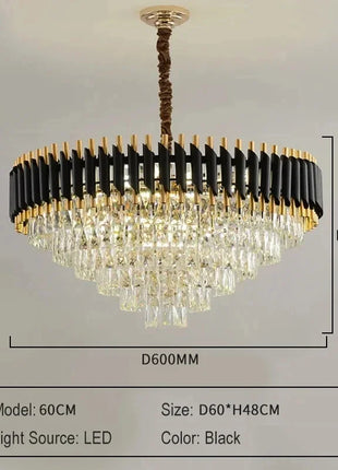 Lampada a sospensione in cristallo di lusso Lustro Decorazioni per la casa Lampadario a soffitto Sala da pranzo moderna Cucina Camera da letto Soggiorno Luci a sospensione
