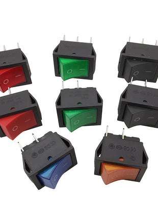 1 pz KCD4 4 pin 6 pin interruttore a bilanciere 16A 250VAC 20A 125VAC ON-OFF/ON-OFF-ON 2 posizioni 3 posizioni con interruttore di alimentazione della luce 31x25mm