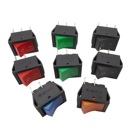 1 pz KCD4 4 pin 6 pin interruttore a bilanciere 16A 250VAC 20A 125VAC ON-OFF/ON-OFF-ON 2 posizioni 3 posizioni con interruttore di alimentazione della luce 31x25mm