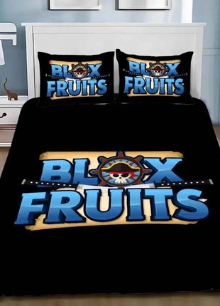 B-Blox F-Fruits Game Bedding Set 3D Cartoon Duvet Cover Set Soft Skin-Friendly Single Double King Size For Kids Birthday Gift