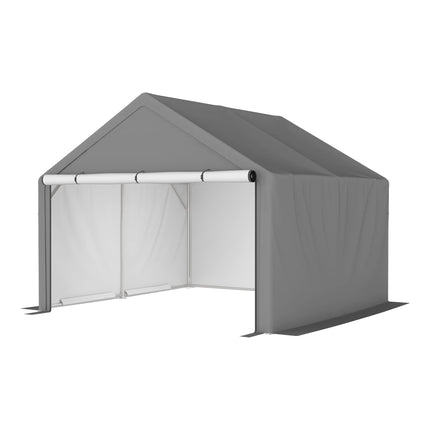 Rimessa Biciclette e Attrezzi da Giardino 305x296x233 cm - Tenda Impermeabile con Cerniera