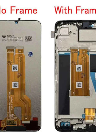 6.74‘For Realme C61 LCD Display Touch Panel Digitizer AAssembly With Frame Display Replacement For Realme C61 RMX3939, RMX3930