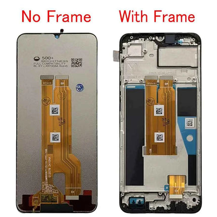 6.74‘For Realme C61 LCD Display Touch Panel Digitizer AAssembly With Frame Display Replacement For Realme C61 RMX3939, RMX3930