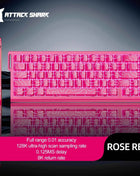 X68HE ATTACK SHARK Magnetic Gaming Keyboard Mechanical Wired for Pro Gaming 0.01mm Rapid Trigg 8000Hz SOCD/Rs 0.125ms 128K Rate