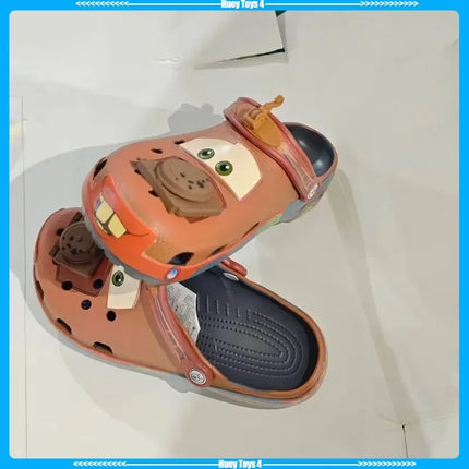 Ciabatte da adulto a tema Mater dei cartoni animati, sandali da esterno con personaggi anime, ciabatte a forma di personaggio, sandali in EVA, idea regalo