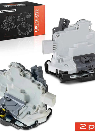 Frankberg 2x Serratura Porta Anteriore, Destra/Sinistra, per VW Touareg, Audi A4, A5, Q3, Q5, Q7, TT; V10-85-0027, 8J1837016A, 8J1837015A, V10-85-0028