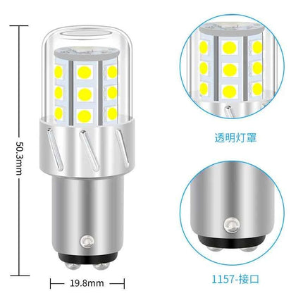 High Power 1157 3030 LED 25SMD Brake Light for Cars High Brightness Anti-Tailgating Red LED Tail LampExclusive for cross-border