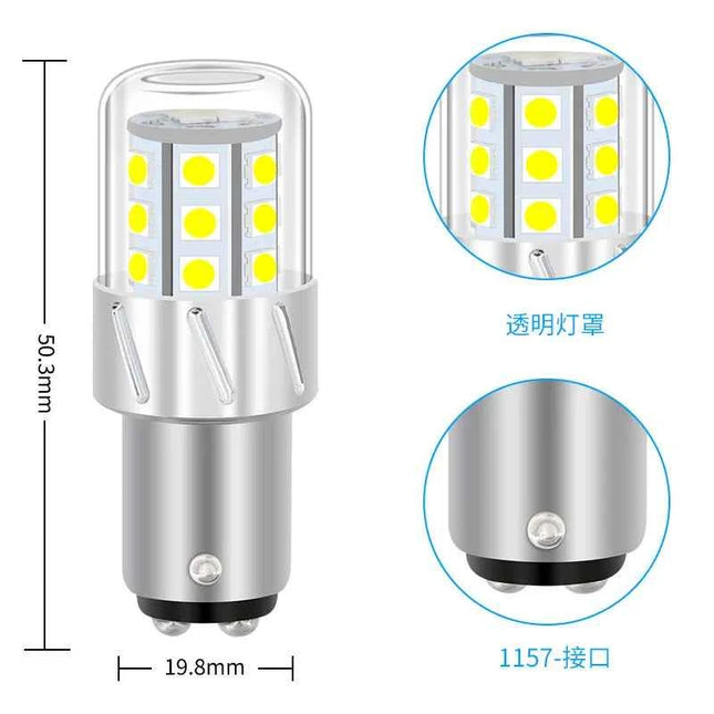 High Power 1157 3030 LED 25SMD Brake Light for Cars High Brightness Anti-Tailgating Red LED Tail LampExclusive for cross-border