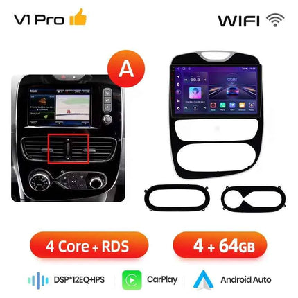 Junsun CarPlay Android Auto Car Radio for Renault Clio 4 ZOE 2012-2017  GPS Intelligent Systems Stereo Multimedia Autoradio