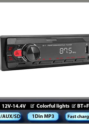 Hikity Universal 1DIN Car MP3 Player Bluetooth High Quality FM USB TF Car Radio Voice Assistant APP Mobile Phone Remote Control