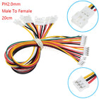 5/10 Pz Micro JST PH 2.0mm Maschio/Femmina Connettore Con Filo 100/200/300mm Cavo 2/3/4/5/6/8/10P Spille Ponticello Linea Per Arduino
