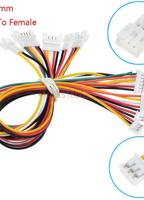 5/10 Pz Micro JST PH 2.0mm Maschio/Femmina Connettore Con Filo 100/200/300mm Cavo 2/3/4/5/6/8/10P Spille Ponticello Linea Per Arduino