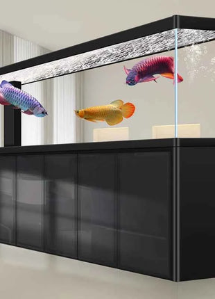 Glass Aquariums for Indoor Fish Large Freshwater FishTanks Full Set Frameless Houseuse Fish Tanks