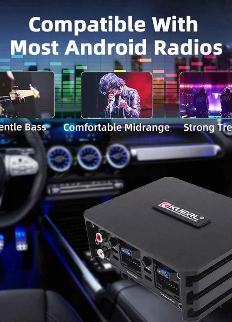 Car Power Amplifier 4*60W Way DSP Car Audio Speaker Amplifier Lossless Audio Processor For Android Large Screen Dedicated