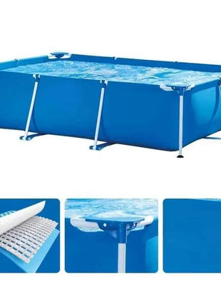 Piscina Rettangolare con Telaio 28273 4,5M X 2,2M X 0,84M per Giardino e Cortile, Uso Familiare