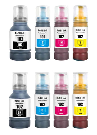epson 102 ink compatible for ECOTANK ET-2700 ET-2850 ET-3700 ET-4750 ET-15000