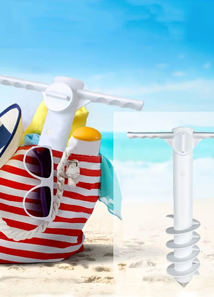 1 pz ancoraggio da spiaggia in plastica con cinque spirali ombrellone da spiaggia inserito parasole esterno cortile terrazza ombrellone da festa base fissa