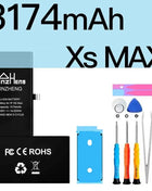 PINZHENG Real High Capacity Battery For iPhone 8 Plus SE 5S 6 6S 7 X Xr Xs Max Phone Replacement Batteries Warranty One Year