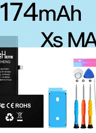 PINZHENG Real High Capacity Battery For iPhone 8 Plus SE 5S 6 6S 7 X Xr Xs Max Phone Replacement Batteries Warranty One Year