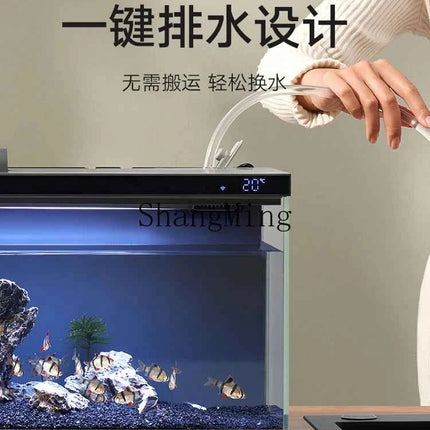 CL  fish tank small living room filter ecological full set of landscaping desktop aquarium
