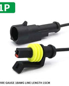 5/20/100sets HID Waterproof Connectors 1/2/3/4/5/6 Pin Car Electrical Wire Connector Plug Truck Harness with 15CM Wire Cable