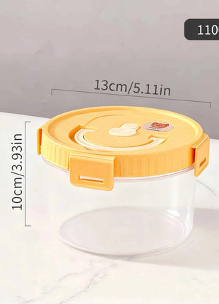 WORTHBUY Pasta Storage Box With Handle Moisture-Proof Plastic Noodles Sealed Can Spaghetti Storage Container Kitchen Organizer
