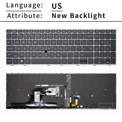 Replacement US/RU Russian Laptop Keyboard For HP ZBook fury 15.6 15 G7 G8 9Z.NHNBC.11N 9Z.NHNBC.00W LK132WW1A00 backlight