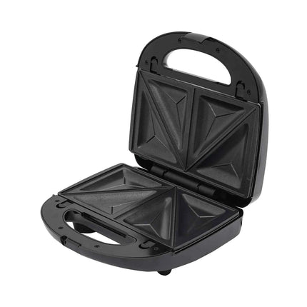 8-in-1 Multifunctional Breakfast Maker, Sandwich Maker, Waffle Maker, Doughnut Maker, with 8 Molds, 750W High Efficiency, Black