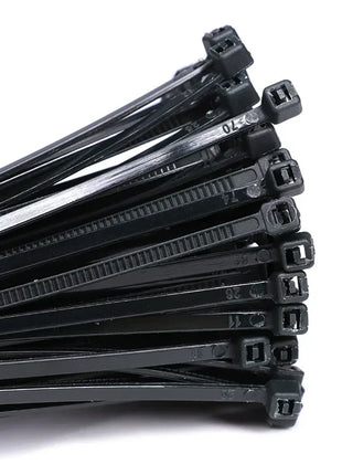 100/150/200mm fascette in Nylon nero fascette autobloccanti in plastica con cerniera in filo cinghie avvolgenti per cavi fai da te fissare l'organizzatore