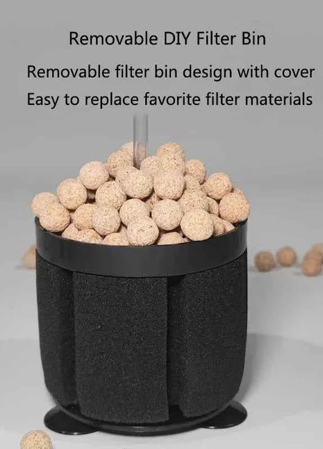 1Pcs Black Aquarium Filter for Aquarium Fish Tank Air Pump Skimmer Biochemical Sponge Filter Aquarium Bio Filters Filtro Aquario
