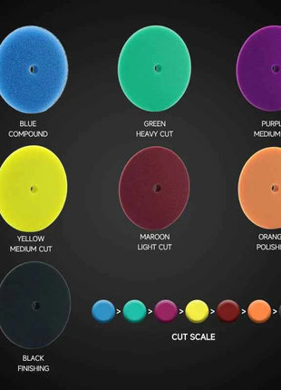 DETAILING Most Popular 5inch Foam Buffing Pad polishing pad set  auto polish  Auto Car Sponge Polishing Pad Car Detailing