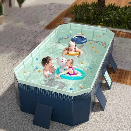 Vasca da bagno Non gonfiabile vasca da bagno pieghevole per esterni piscina pieghevole per interni per feste estive per bambini in famiglia