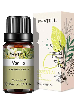 PHATOIL Natural Plant Essential Oil 10ml Eucalyptus Lavender Bergamot Vanilla Peppermint 1PCS Aroma Essential Oils For Diffuser